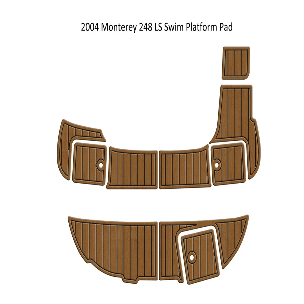 2004 Monterey 248 LS Swim Platfrom Step Pad Boat EVA Foam Faux Teak Deck Floor Seadek MarineMat Gatorstep Style Self Adhesive