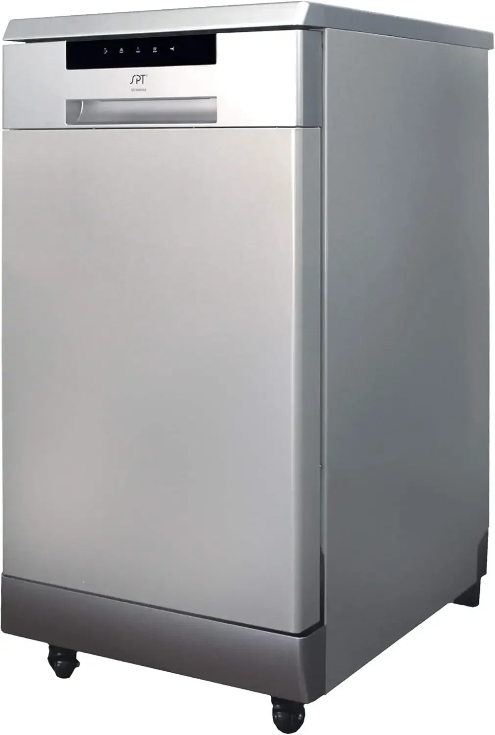 SPT SD-9263SS 18″ Wide Portable Stainless Steel Dishwasher with ENERGY STAR, 6 Wash Programs, 8 Place Settings and Stainless