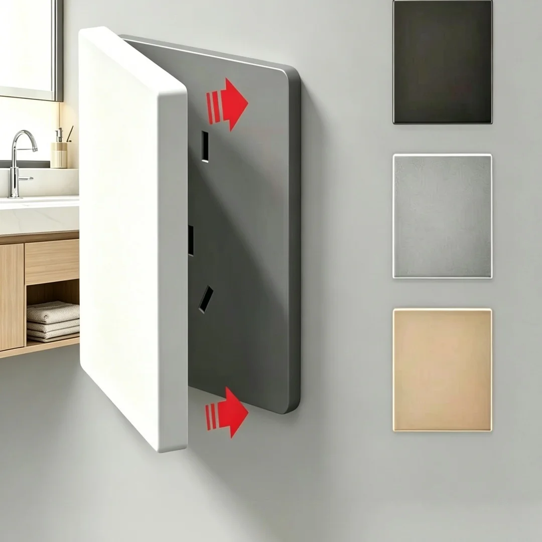 Panel Plate Wall Hole Cover ABS Self-adhesive Switch Socket Decorative Universal Blank Panel Cover Home Hardware