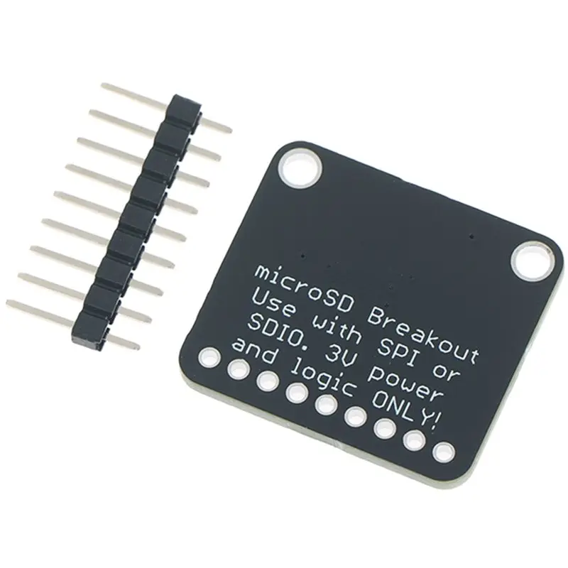 Y43A-4682 Adafruit For Microsd Card Breakout Module - SPI/SDIO 3V Only Flash Memory Expansion Board For Electronic Projects