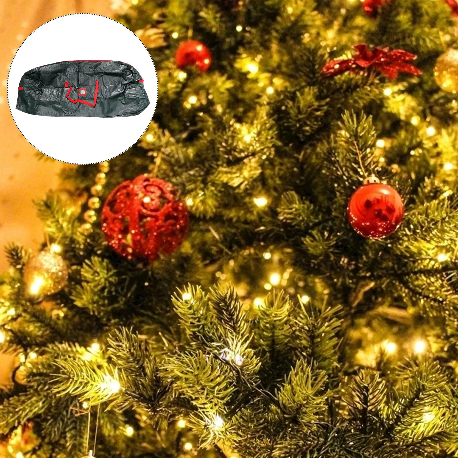 Xmas Tree Storage Bag Waterproof Household Pouch Strong Material Easy Carry Comfortable Touch No Loose Thread Aesthetics
