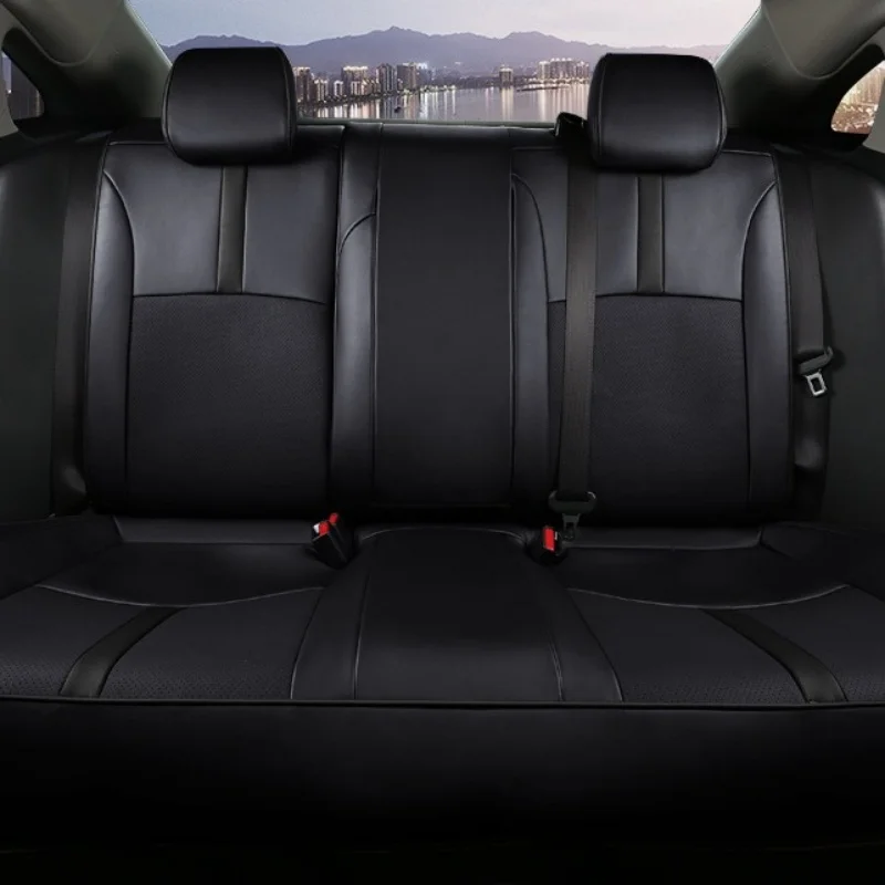 HANCHI Car Seat Cushion for Honda Civic  Five Seat Cover Leather Four Season General Car Seat Cushion Protective Cover