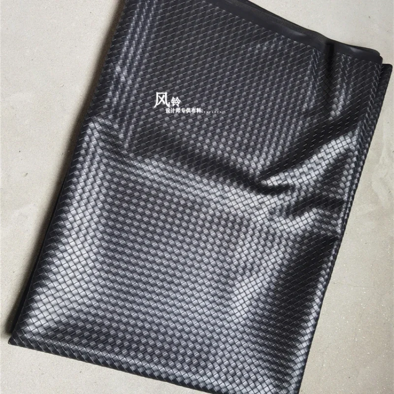 Woven Leather Fabric Creative for Dress Jacket Graduation Design Fashion Diy Sewing Material Cloth Handmade Wholesale