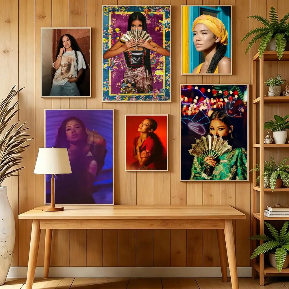 Pop Singer J-Jhene Aiko Poster HD Self Adhesive Wall Mural Stickers Decals for Bedroom Living Room Home Decor Gift
