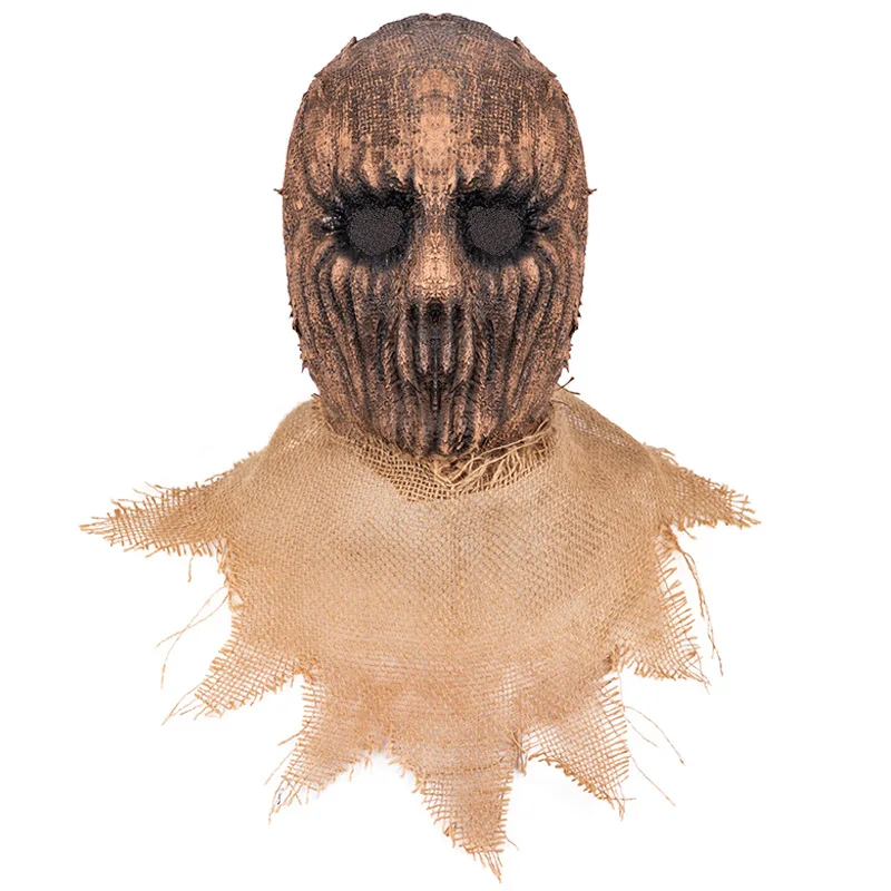 Sack Skull Mask Scarecrow Cosplay Headgear Scary Skeleton Latex Masks Helmet Halloween Party Cos Props Horror Masques