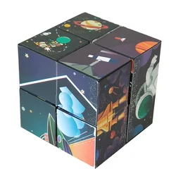 New Infinity Flip Magic Cube Cognitive Product Children Decompression Toy Unlimited Shape Space Puzzle Anti Stress Tool Adult