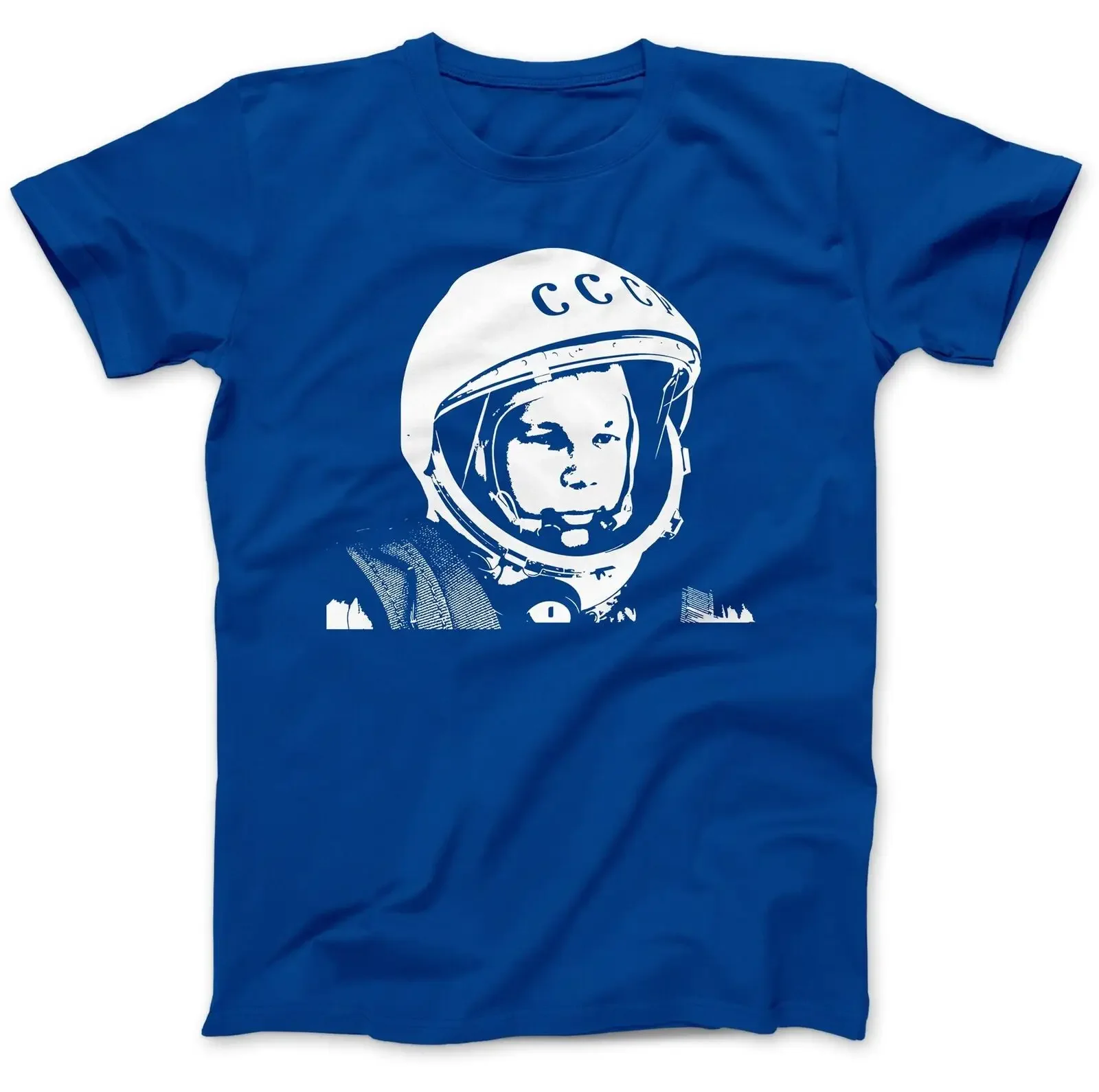 Yuri Gagarin Tribute Soviet Astronaut T-Shirt 100% Premium Cotton CCCP Vostok