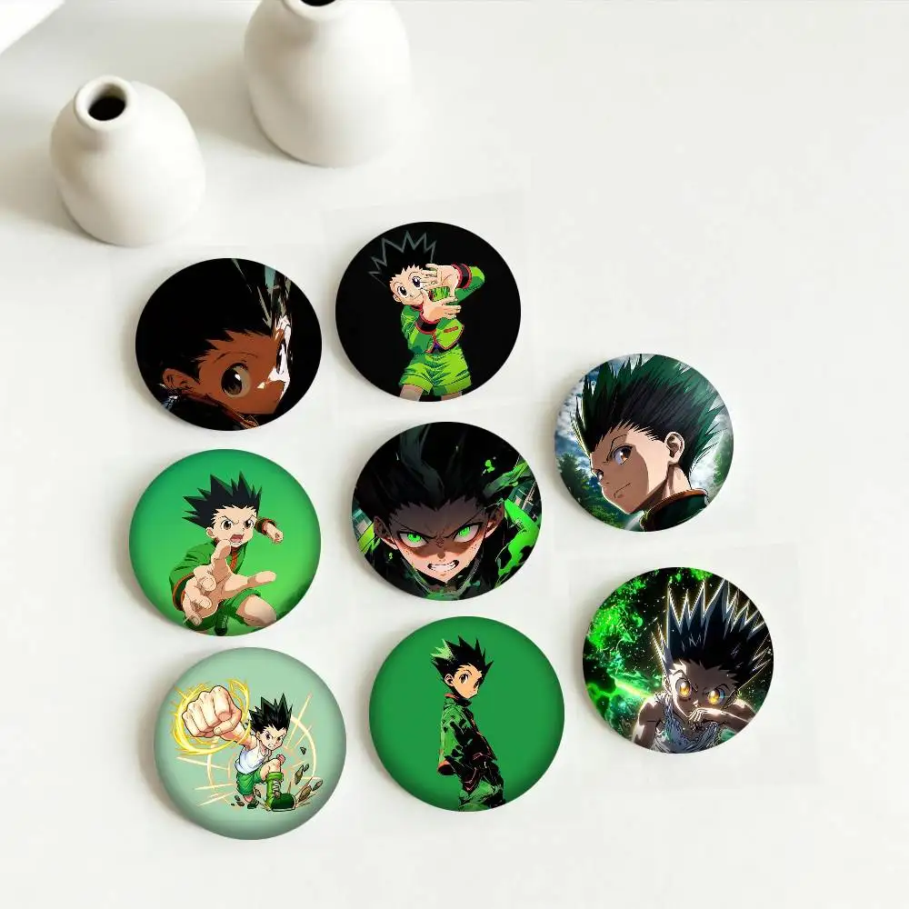 Anime HUNTER HUNTER Gon Freecss 25mm 32mm 44mm 58mm 75mm Brooches Badges Pins for Accessories Gift
