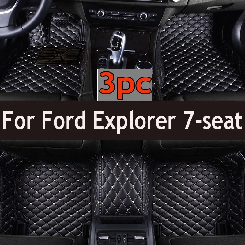 

Car floor mats for Ford Explorer 7-seat 2016 2017 2018 auto foot Pads automobile carpet cover interior accessories