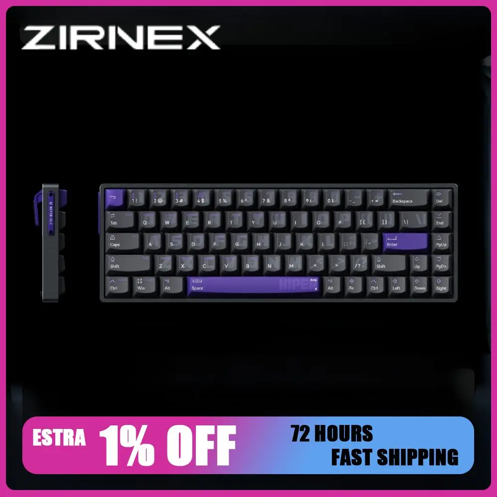 

ZIRNEX HIPER68-ML цельноалюминиевый короткий магнитный переключатель клавиатура проводная RGB-подсветка игровая клавиатура на заказ для ПК геймерские аксессуары