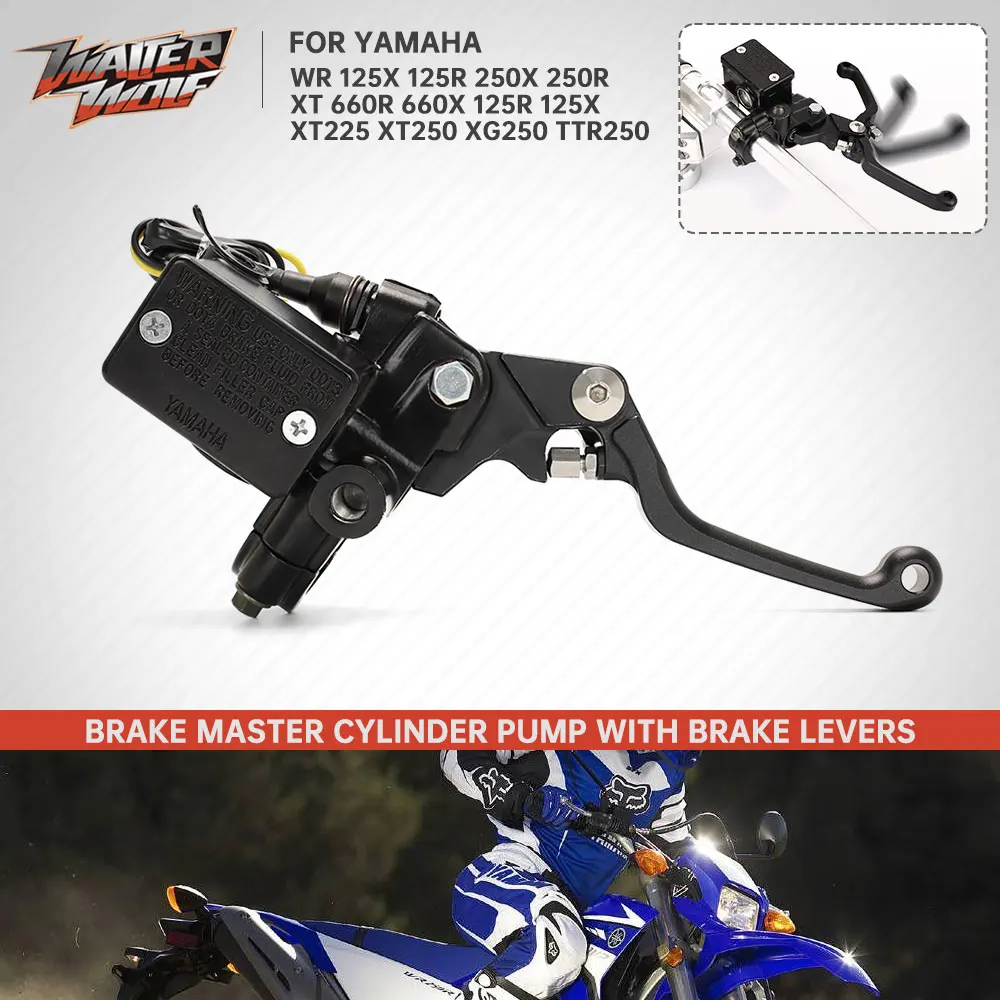 

WR125 WR250 TTR250 XT660 Brake Levers Master Cylinder Pump For Yamaha XT250 XT225 Serow XT WR TW TT-R 125R 125X 250R 250X 660R