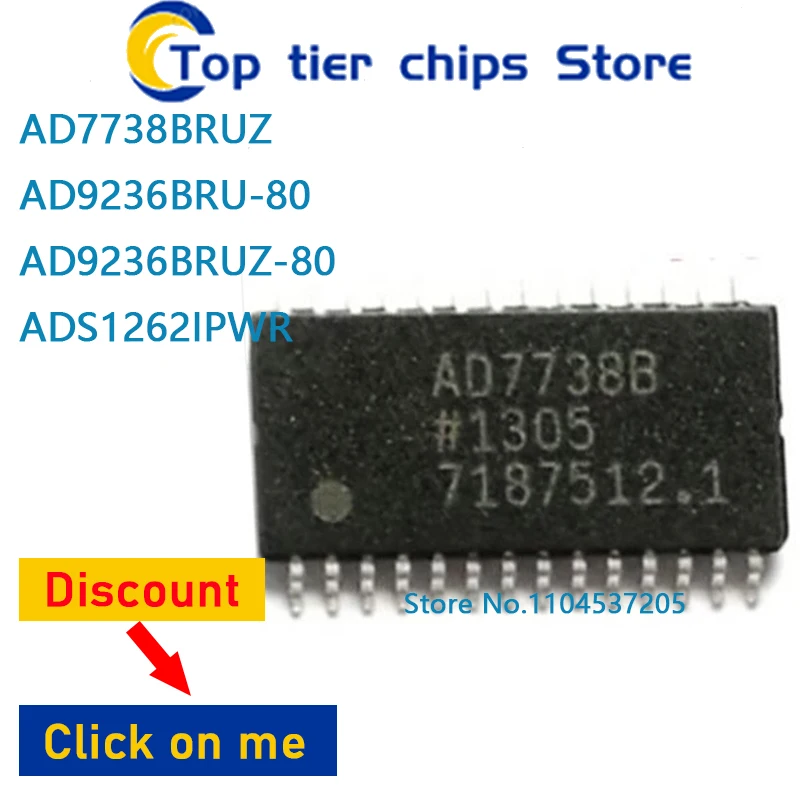 

1-10 шт./лот AD7738BRUZ AD9236BRU-80 AD9236BRUZ-80 ADS1262IPWR TSSOP28 TSOP 100% НОВЫЕ