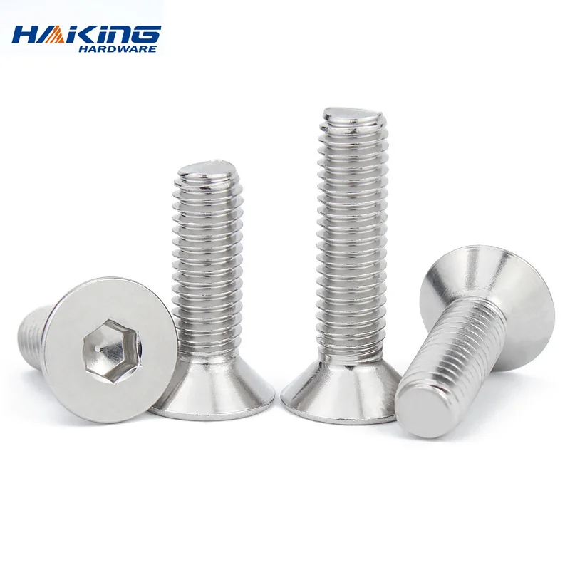 M2 M2.5 M3 M4 M5 M6 M8 304 A2 Stainless Steel Black grade 10.9 Hexagon Hex Socket Head Flat Countersunk Allen Bolt Screw