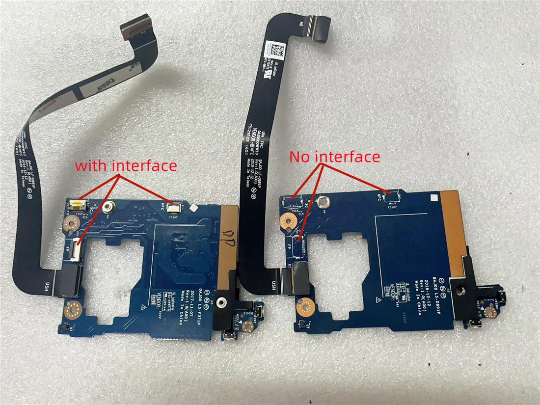 brand new FOR Dell Latitude 12 5290 5285 2-in-1 Power Switch Button Board with Cable  BAJ00 LF-D891P  LS-F371P