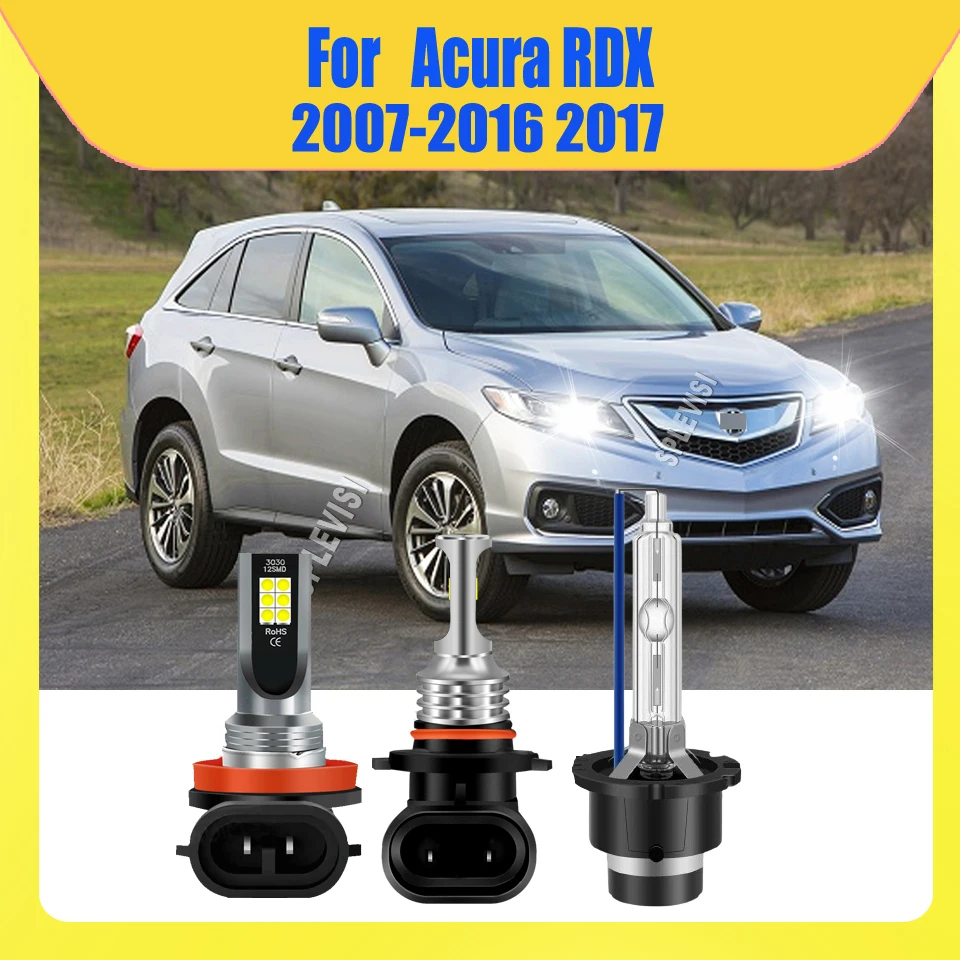 

9005 D2S H11 LED Hi Beam Low Beam Foglamp 6000K Wider Beam For Acura RDX 2007 2008 2009 2010 2011 2012 2013 2014 2015 2016 2017