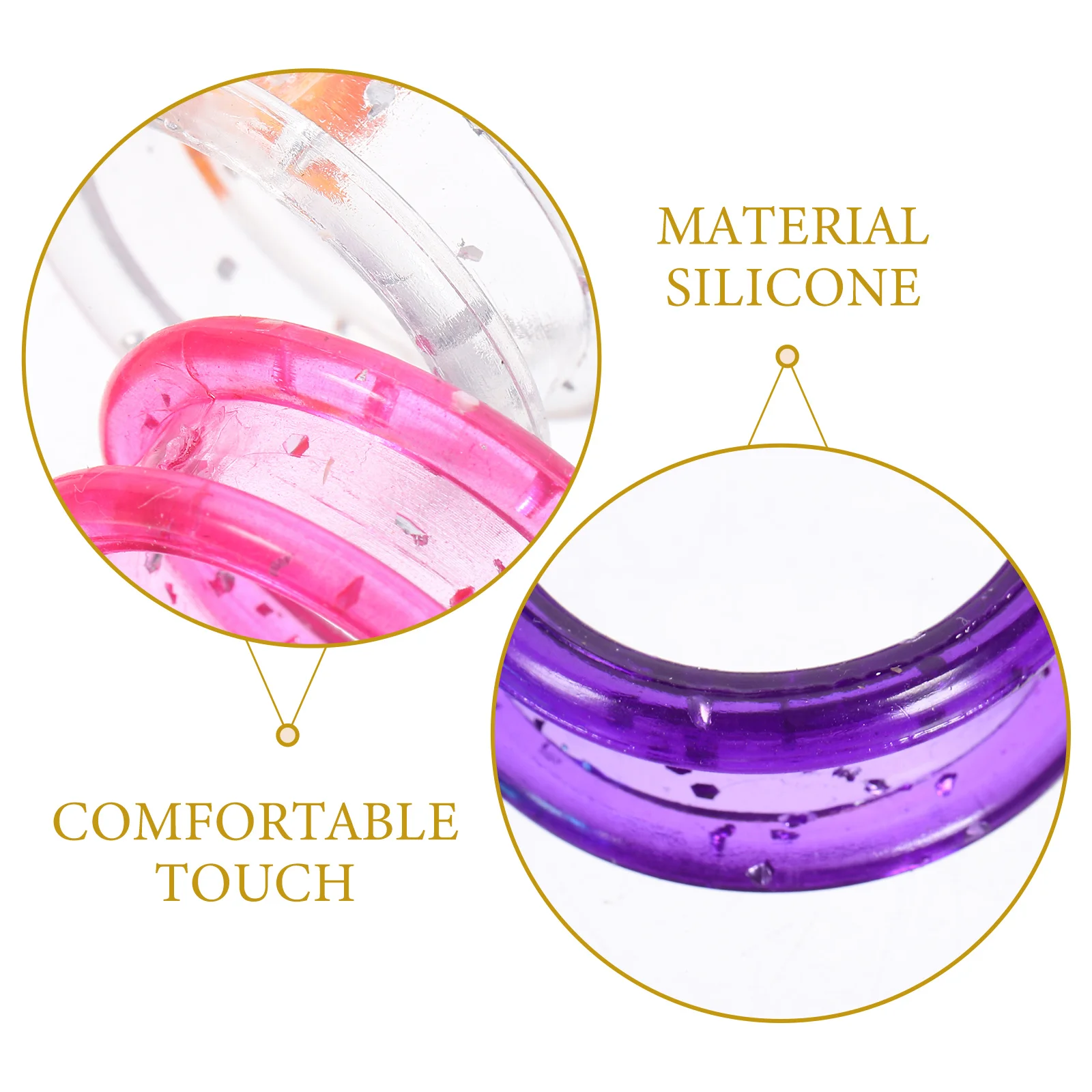 

12pcs Silicone Finger Rings Hairdressing Scissors Protective Cover for Dog Grooming Tools Styling Barber Kit Supplies