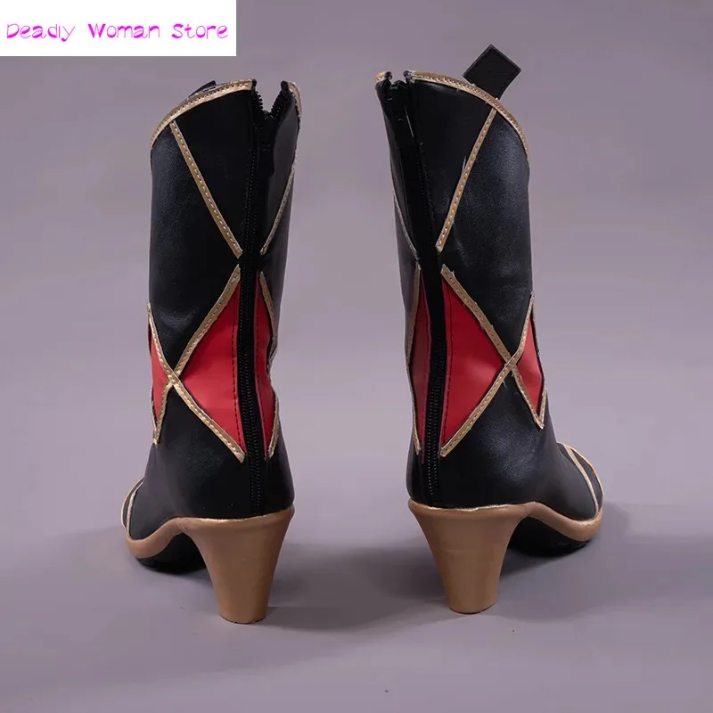 

vivi 2025 Anime Game Genshin Impact Rosaria Thorny Benevolence Cosplay Shoes Halloween Costume for Women Men Girls