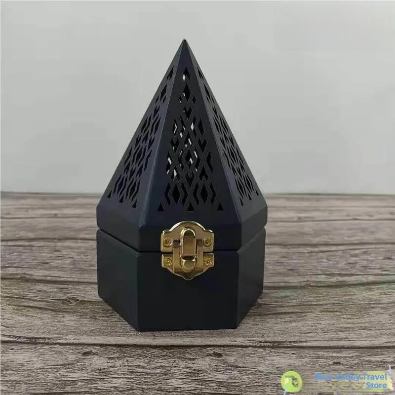 

Crystal Sage Purification De-magnetization Incense Wood Box Container Display Yoga Meditation Incense Burner Special Use
