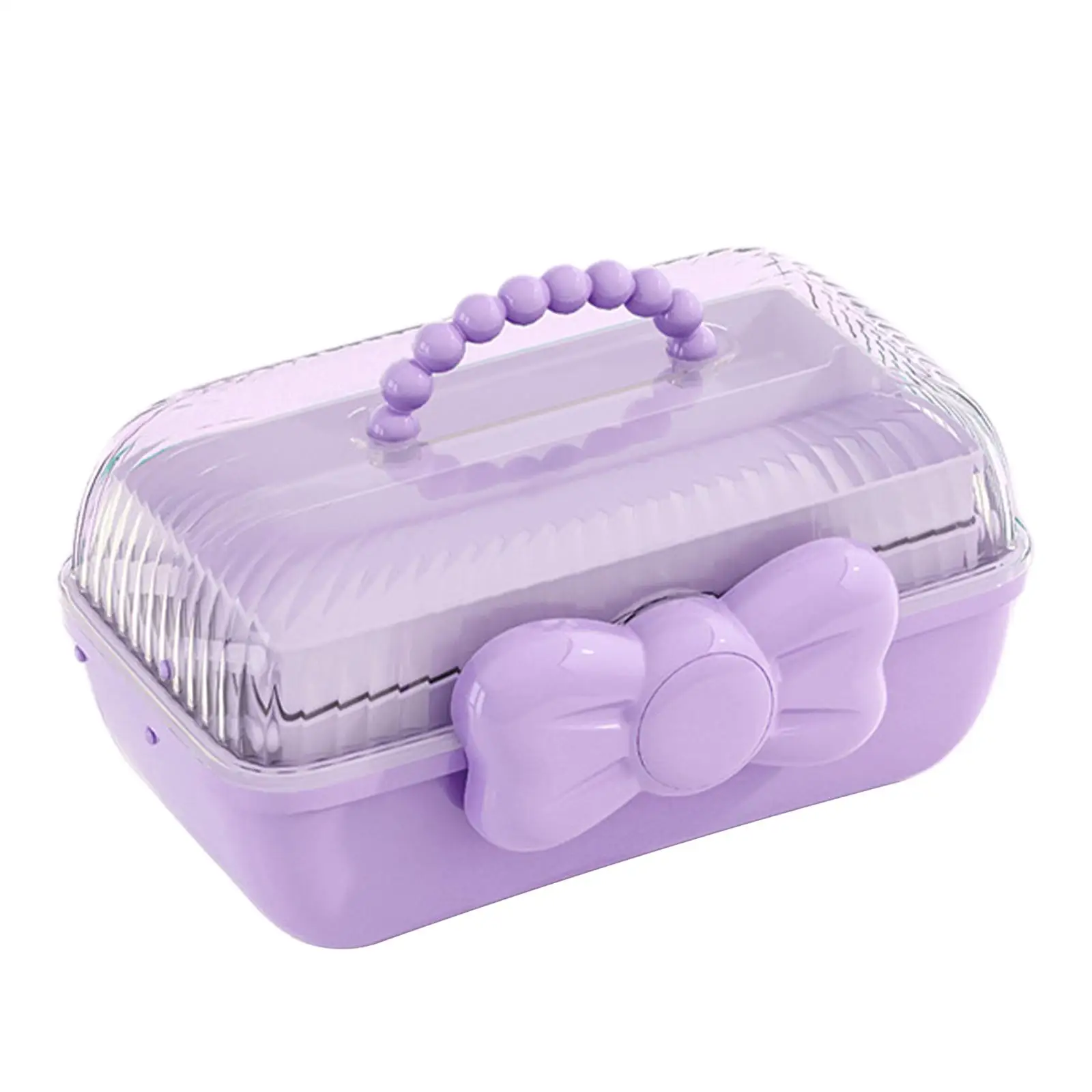 Girl Hair Accessories Storage Box Portable Jewelry Storage Box for Hair Ties Hair Pins Barrette Hair Bows Scrunchies