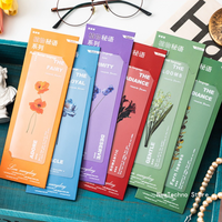 6pcs/Set Flower style Bookmark PET Reading Book mark Book Page Marker Stationery Supplies gift