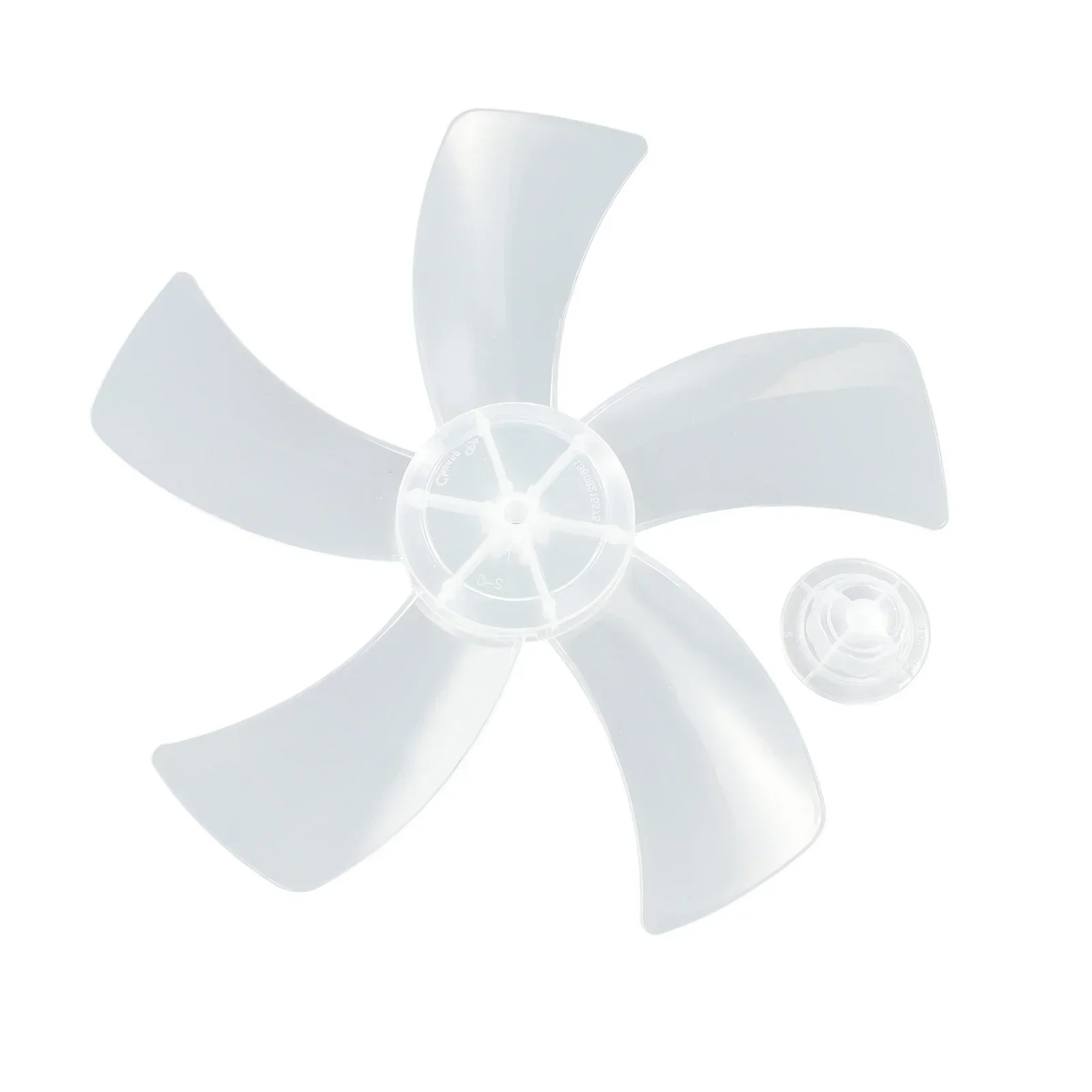 1x 12'' Fan Blade Five-Leaves With Nut Cover For Pedestal Fan For 12