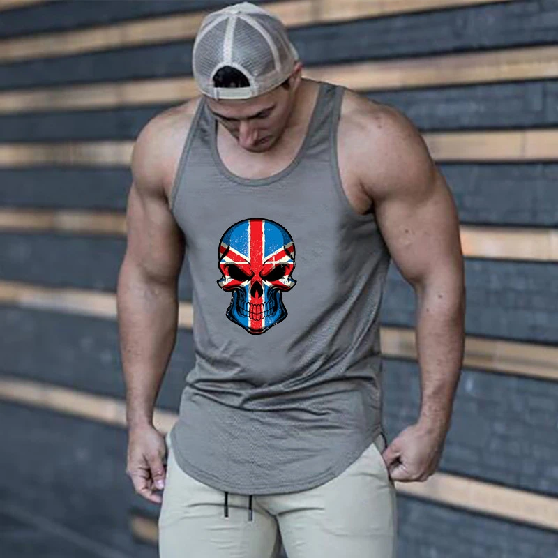 

Men Fitness Muscle Mesh Quick Dry Tank Tops Gym Bodybuilding Workout Sleeveless Vests Summer Breathable Casual Slim Fit T-shirts