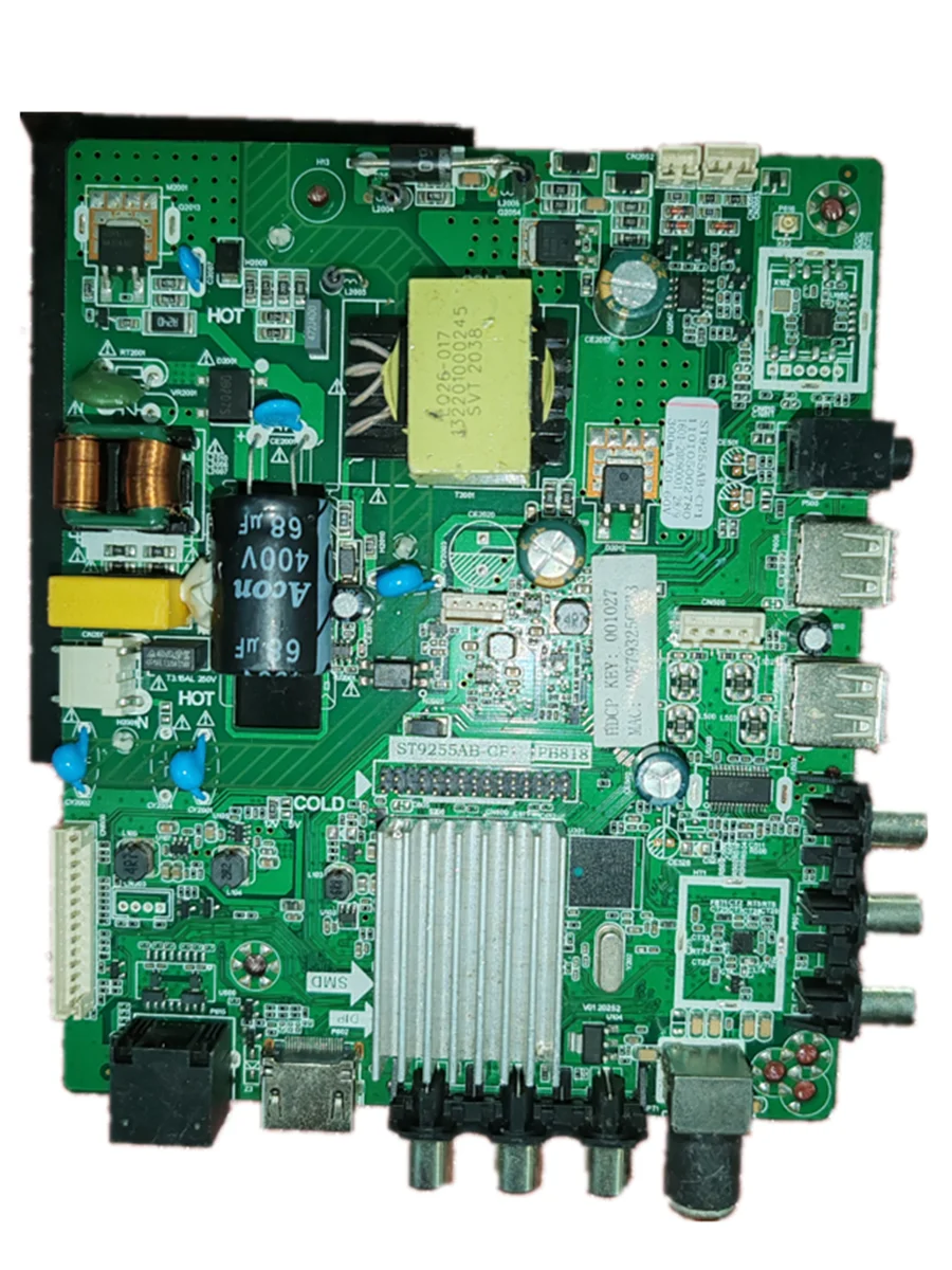 ST9255AB-CF1 sieć WiFi trzy w jednym płycie głównej telewizora, dobrze przetestowane, fizyczne zdjęcie dla 30--60V 300MA
