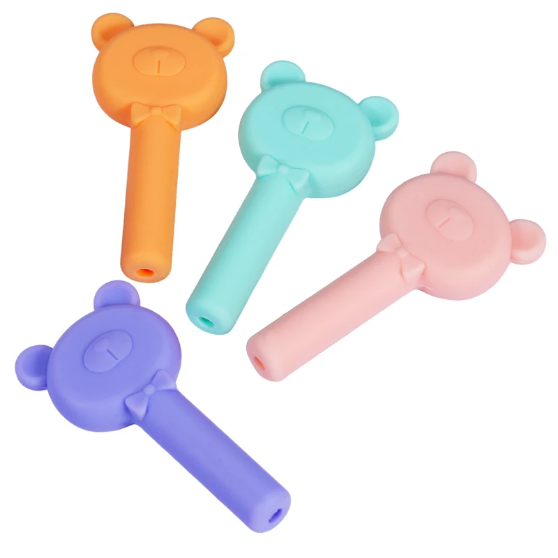 Bear Shape Tooth Aligner Chewies Orthodontic Invisible Retainer Seater Bite Stick Prevent Face Distortion ﻿