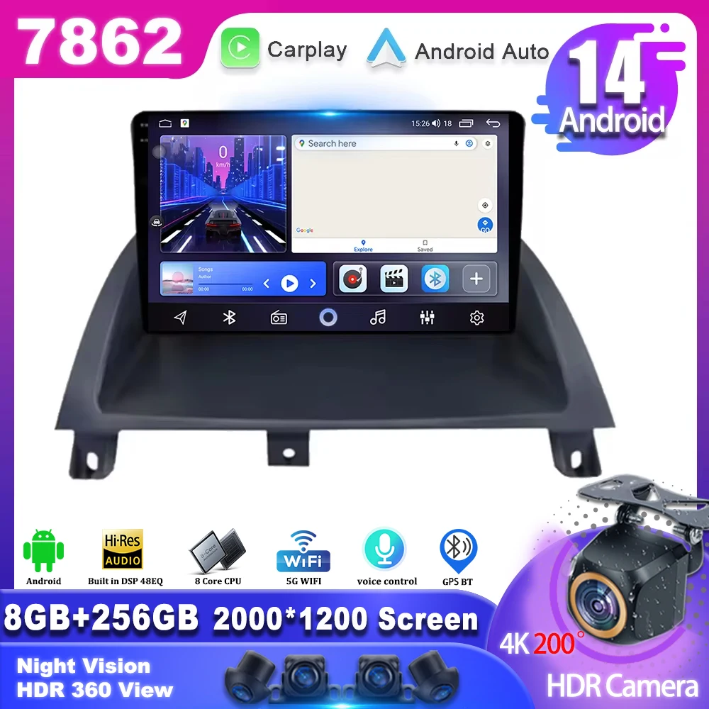 Car Android 14 For MG 3 MG3 2011 2012 2013 2014 2015 2016 2017-2021 CarPlay Car Multimedia Radio GPS Stereo Screen Video Player