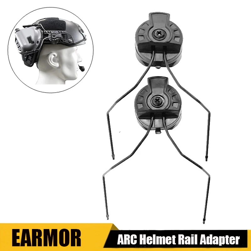 EARMOR Tactical Headphone Mount Helmet Rail Adapter Tactical Headphone Adapter for ARC Rail Adapter Helmet Accessories