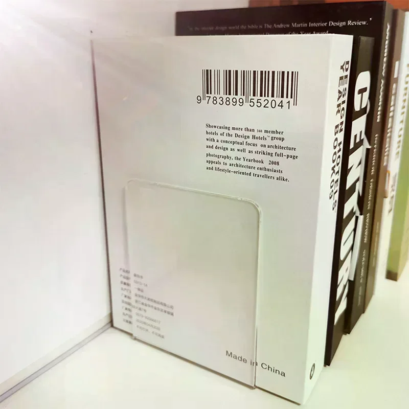 Stand Rack Acrylic Bookends Bookshelf Desktop Decorative Storage High Quality Durable Material Easy To Install