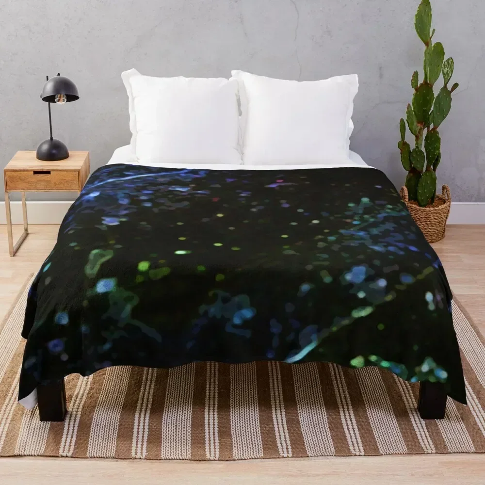 Neon Speckle Throw Blanket Compact Warm Blanket for Car Road Trip