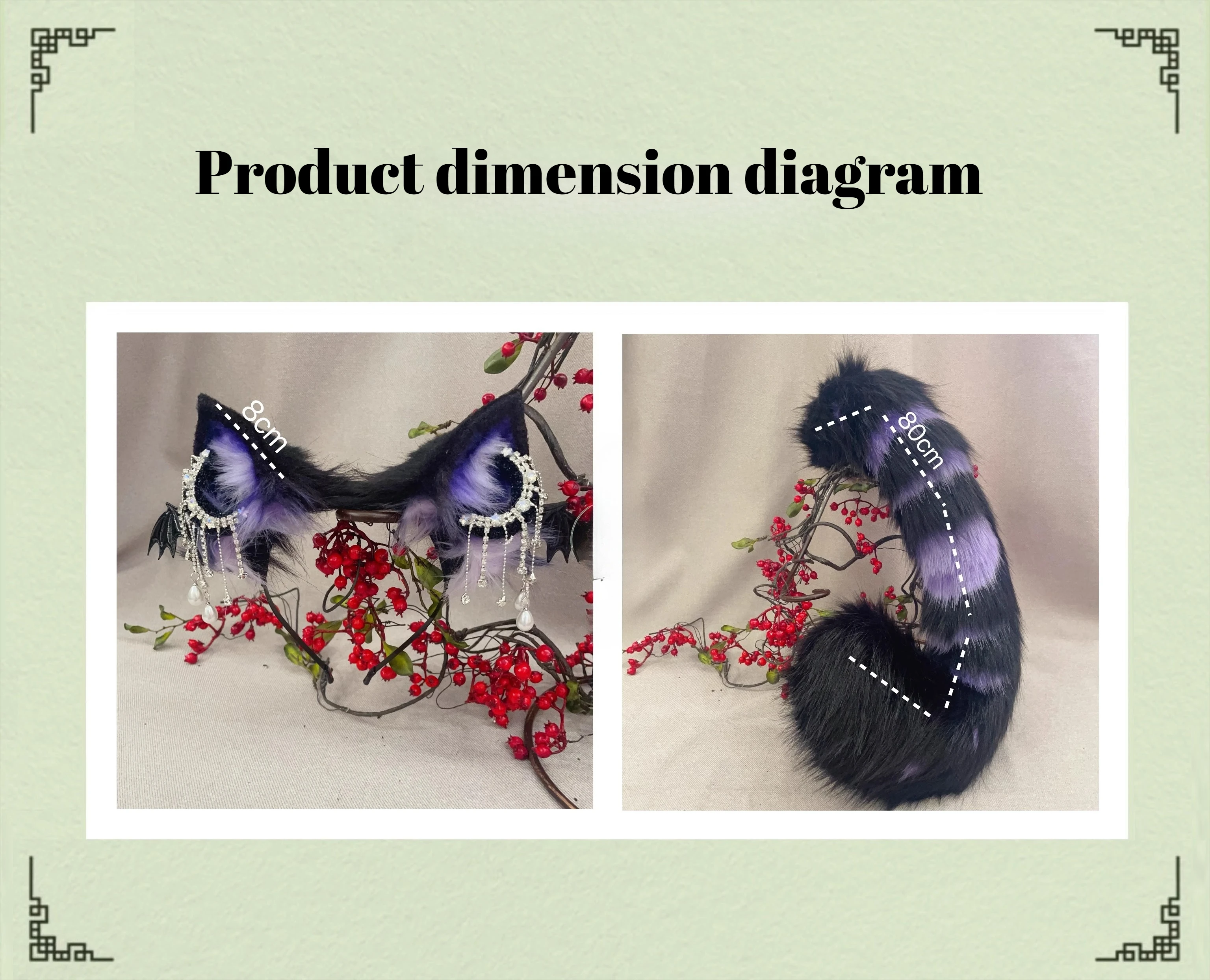 ใหม่ทําด้วยมือหูหาง BEAST Claw คอสเพลย์ Magical Cat ฮาโลวีน props แถบคาดศีรษะหางอะนิเมะเครื่องแต่งกายอุปกรณ์เสริม