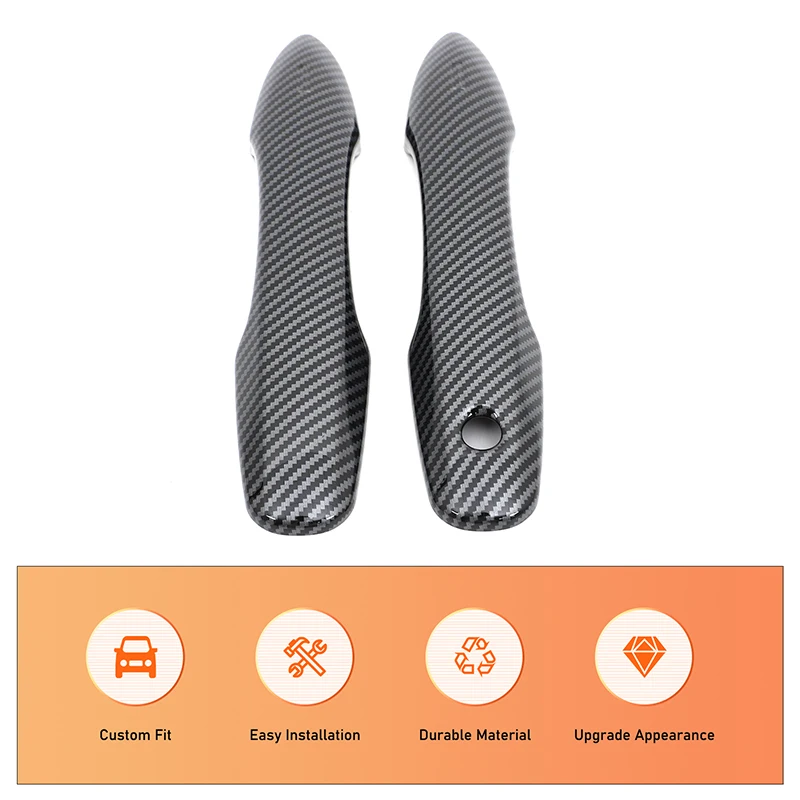 

2Pcs ABS Carbon Fiber For Toyota Prius 60 Series 2023+ Car Front Door Outer Handle Cover Decoration Sticker Exterior Accessories