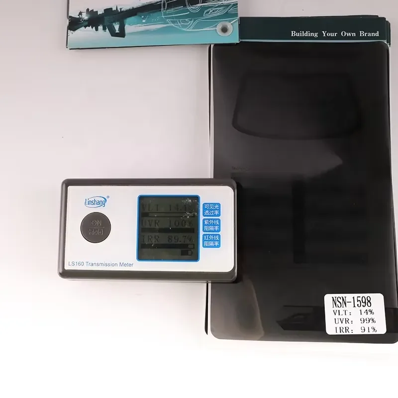 LS160 Solar Film Transmission Meter Light Transmittance Meter UV IR Rejection Meter Window Tinting Tester Electronic 3 Years