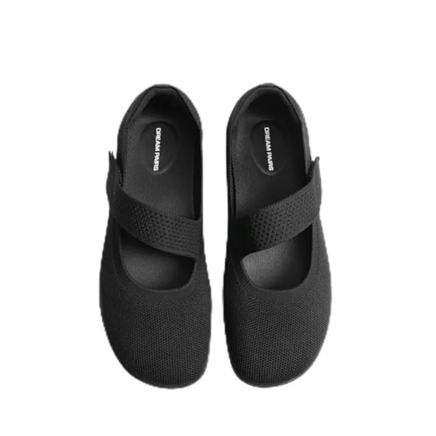

DREAM PAIRS Women's Mary Jane Ballet Flats Barefoot Knit Wide Toe Box Arch Support Flat Shoes for Women Dressy Casual Office Bu