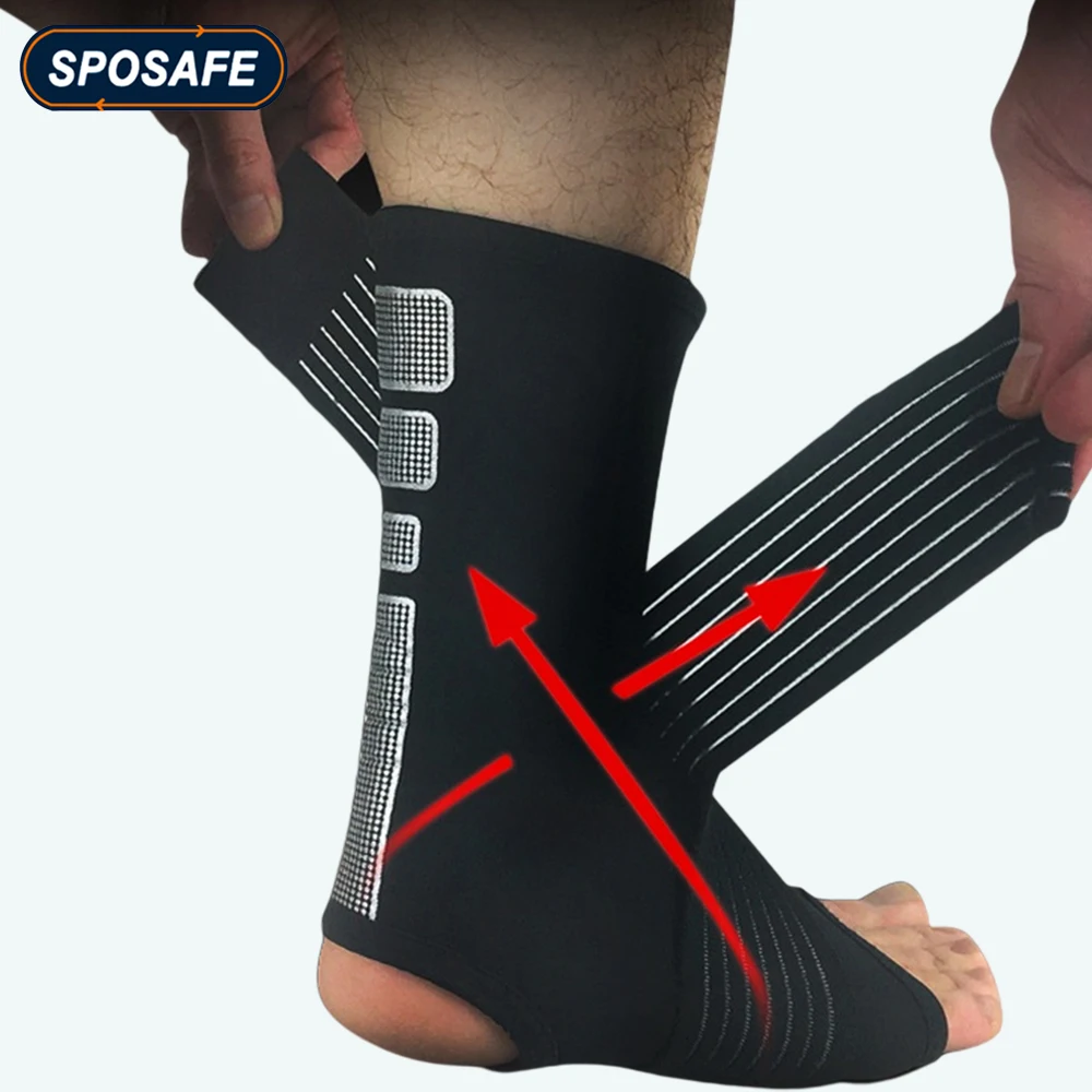 1Pcs Sport Ankle Brace Arch Support Plantar Fasciitis Achilles Tendon Ankle Compression Sock Sleeves for Foot Joint Pain Relief