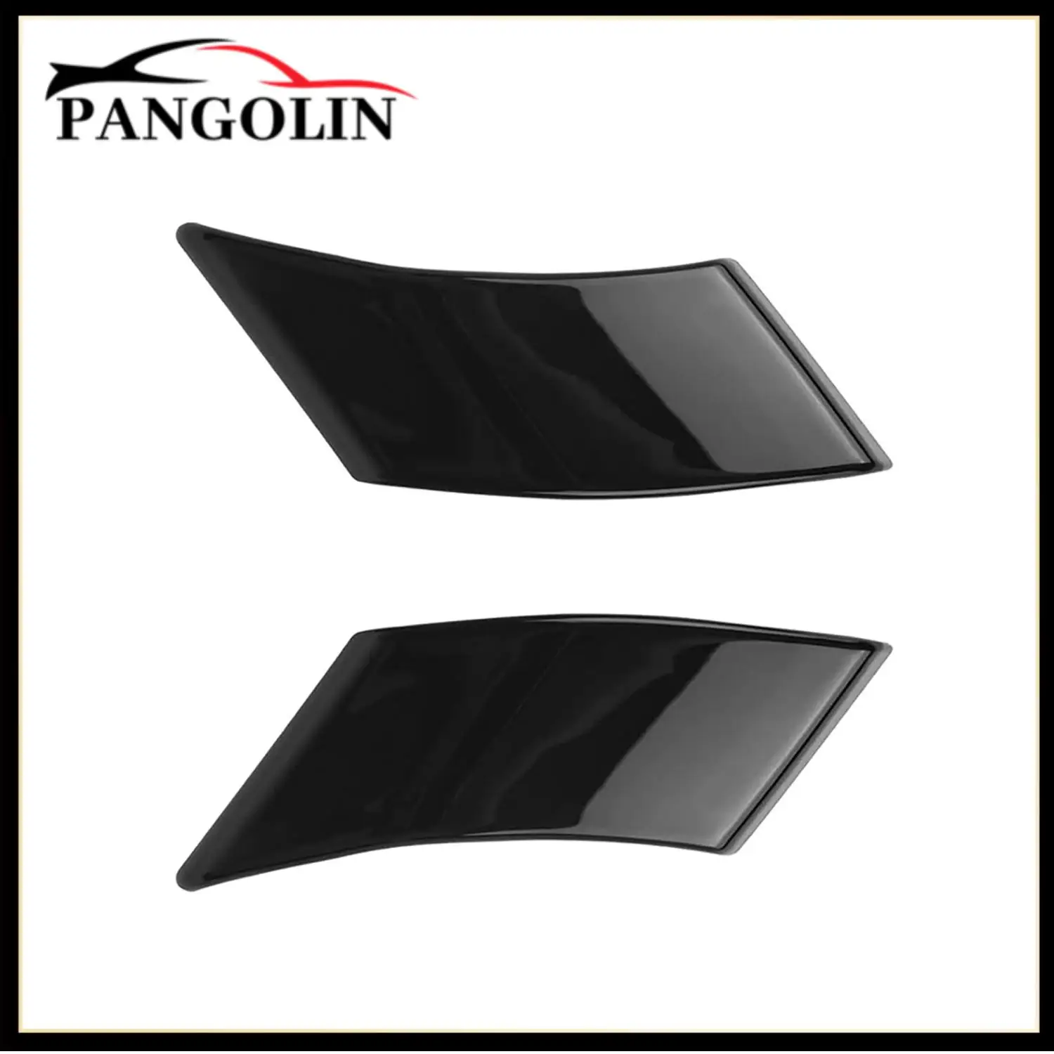 2Pcs A-Pillar Front Triangle Molding Trim Cover For Toyota RAV4 2019-22 Glossy Black Exterior Parts Exterior Door Panels Frames