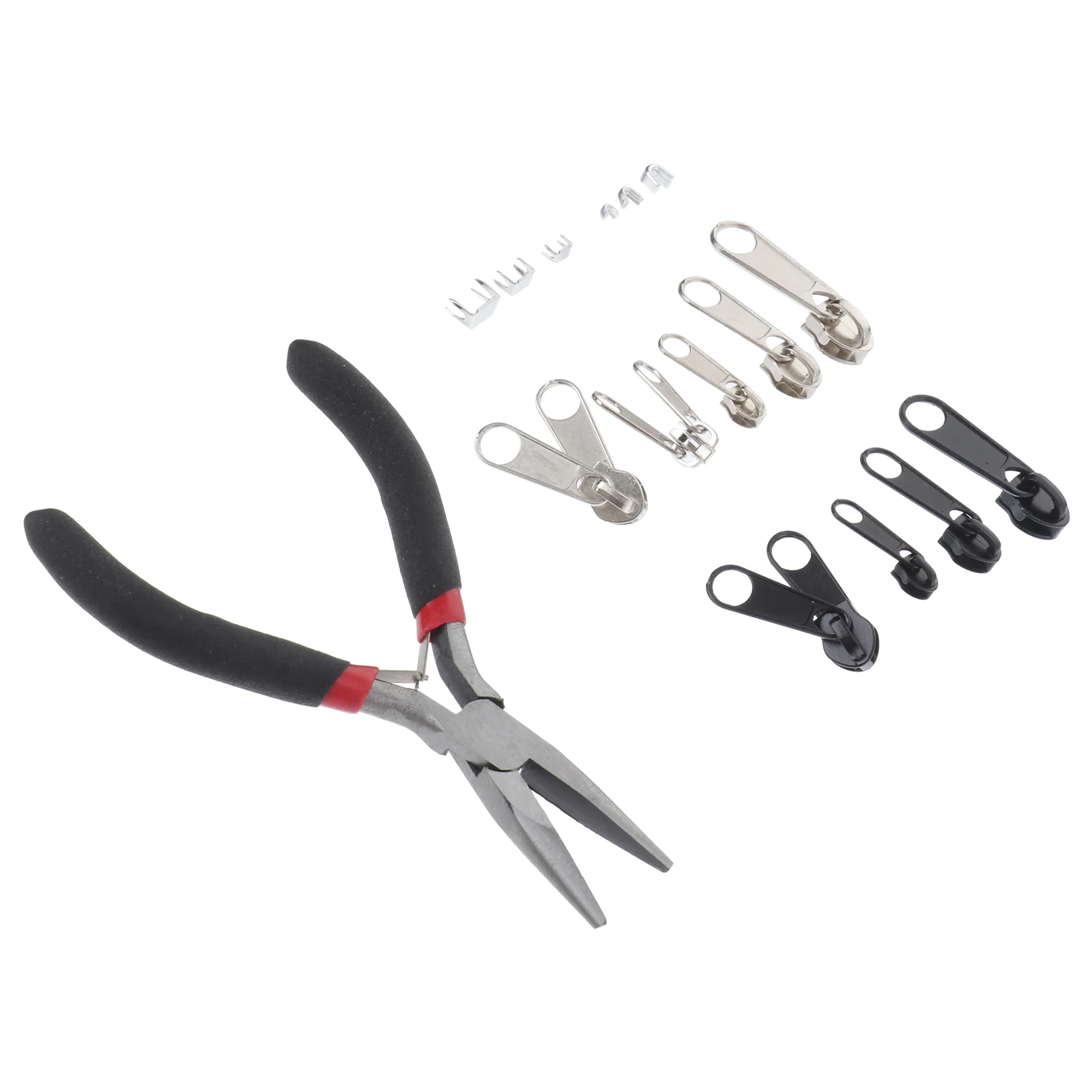 

85 Pcs Bag Replacement Zipper Slider Repair Pull The Tote Handbag Coat Puller Head Zinc Alloy