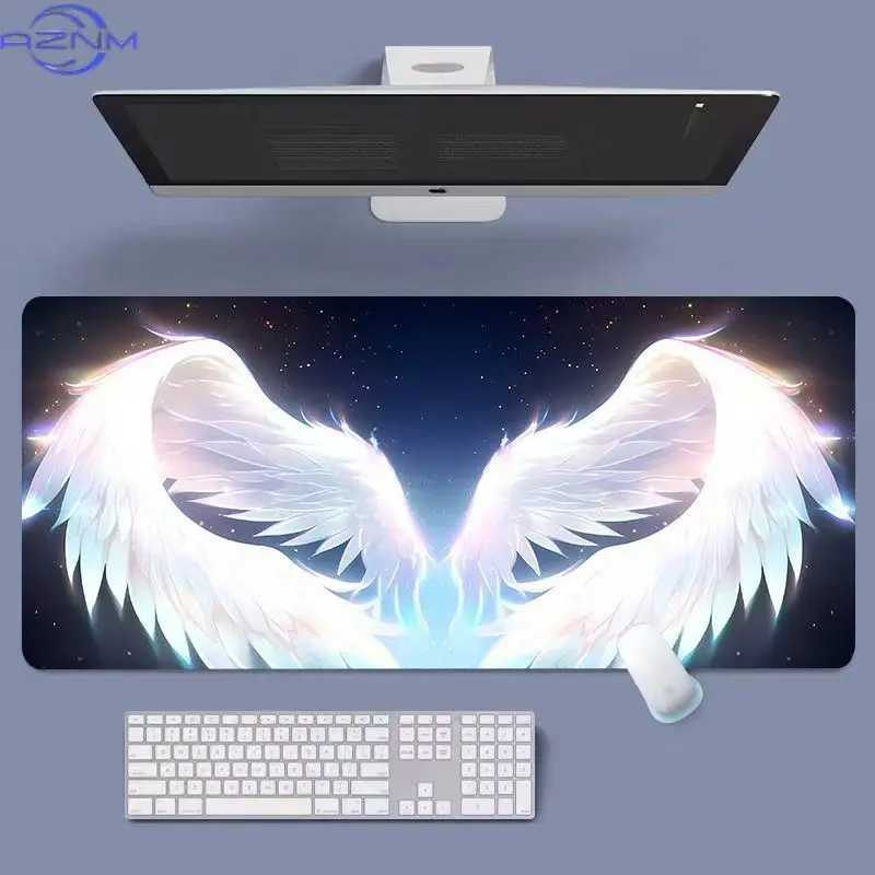 Cartoon illustration mouse pad oversized cute girl dormitory computer table pad large keyboard pad