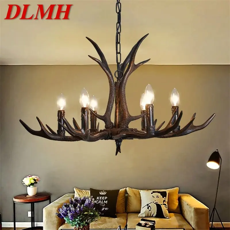 

DLMH Nordic Antler Pendant Lights Creative Hanging LED Lamps for Ceiling Decor Home Dining Room Aisle