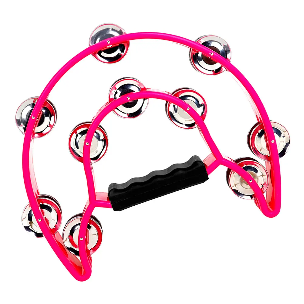 Pandereta H Bell Row H, pandereta portátil, juguetes para bebés, Rosy H, instrumento Musical de fiesta para niños, ABS resistente