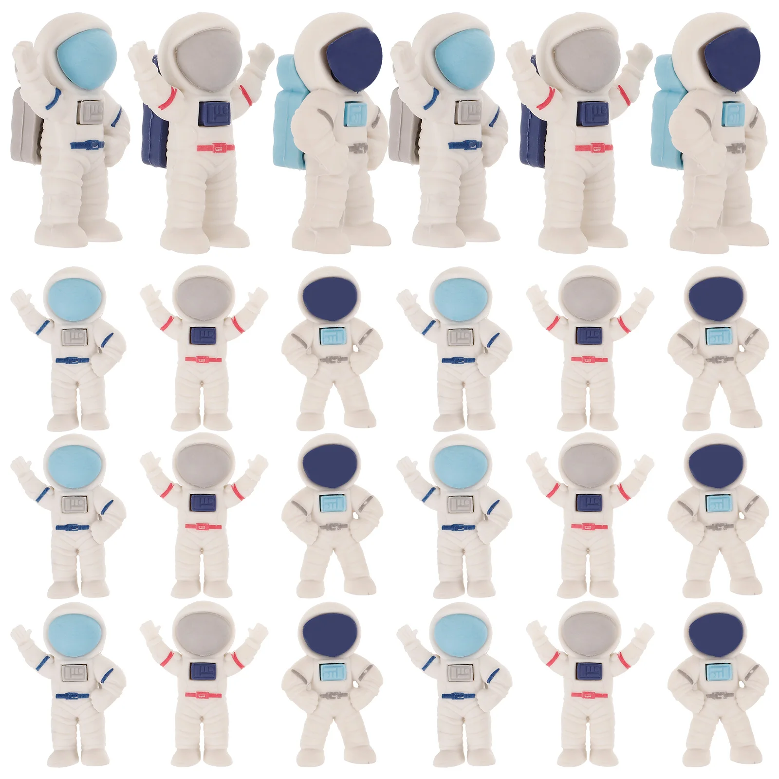 

Astronaut Shaped Mini Erasers 3D Cute Pencil Correction Tool for Students School Supplies Kids Wear-Resistant Long-Lasting Fun