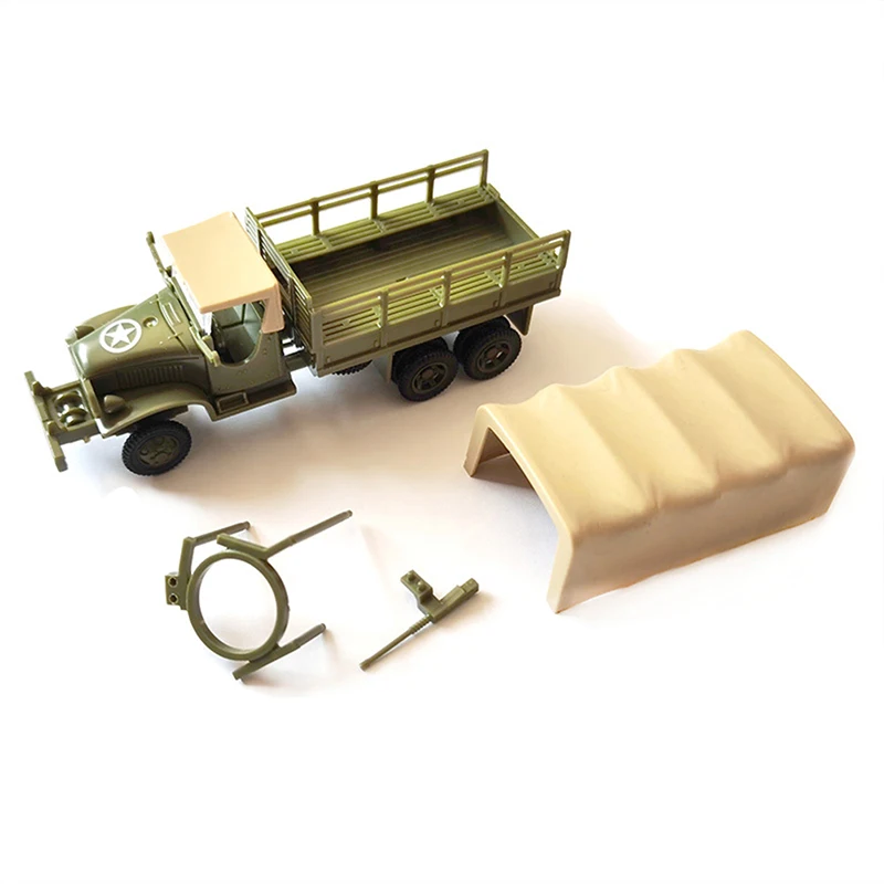 4D Model 1/72 Jimsy Allied Truck CCKW353 Off-road Vehicle Glue Free Assembly Model Toy Car