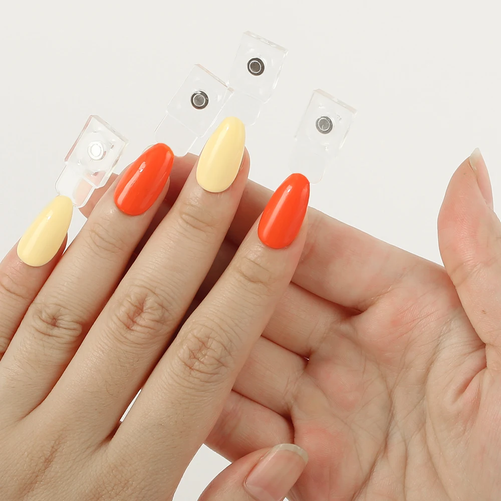 48/72/120 Stück magnetische Nagelspitzen, wiederverwendbar, künstliche Nägel, abnehmbar, einfache Farbanwendung und Testen, modisches Nagelzubehör, Nagelkunst – Detail 10