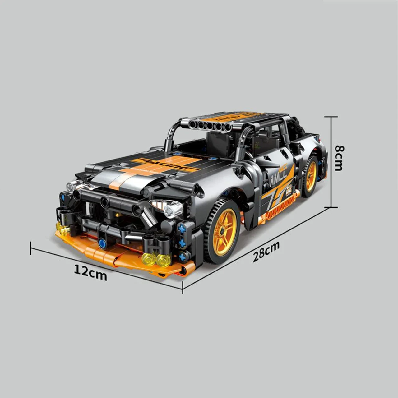 Technical Super Racing Car Model Building Blocks Automobile Pull Back DIY MOC Vehicle Bricks Children Construction Toys