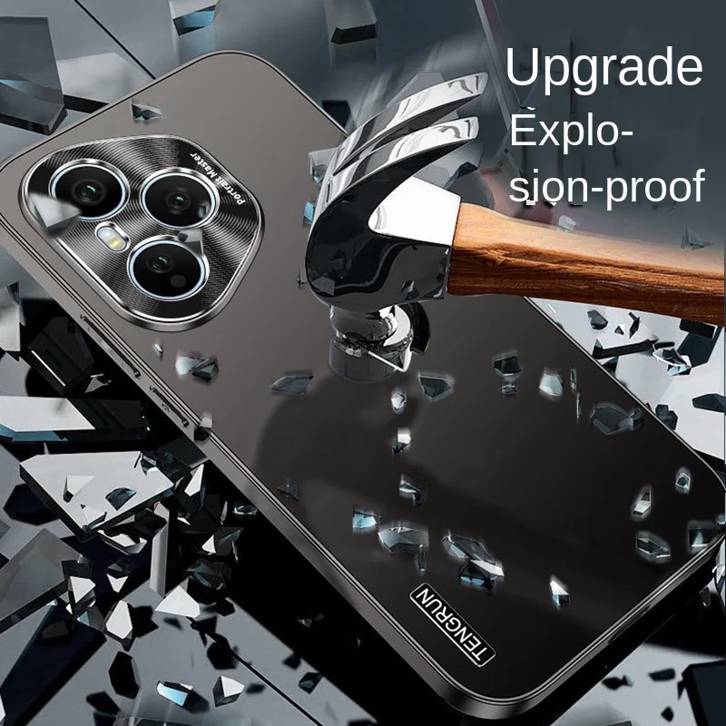 For Honor 400 400 Pro Metallic Matte Paint Shockproof Drop Resistant Anti Fingerprint Matte Feel Phone Case