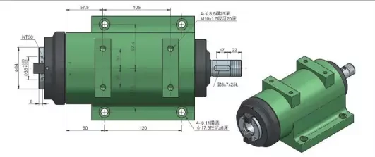 BT40 milling head Boring Milling Spindle Heads power head High quality with high speed