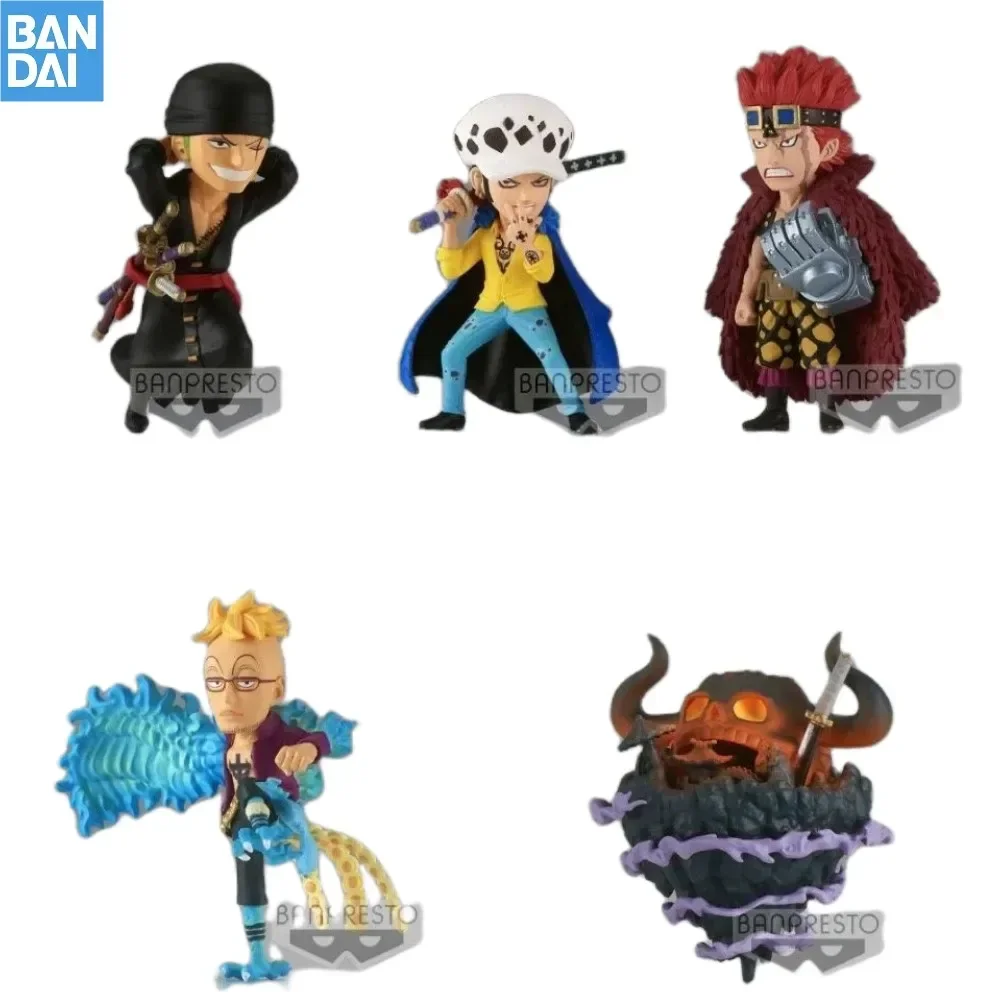 Original Bandai Banpresto One Piece Anime WCF The Island of Ghosts Vol.4 5 6 Zoro Marco Law Eustass Kid Figures Toys Kids Gift