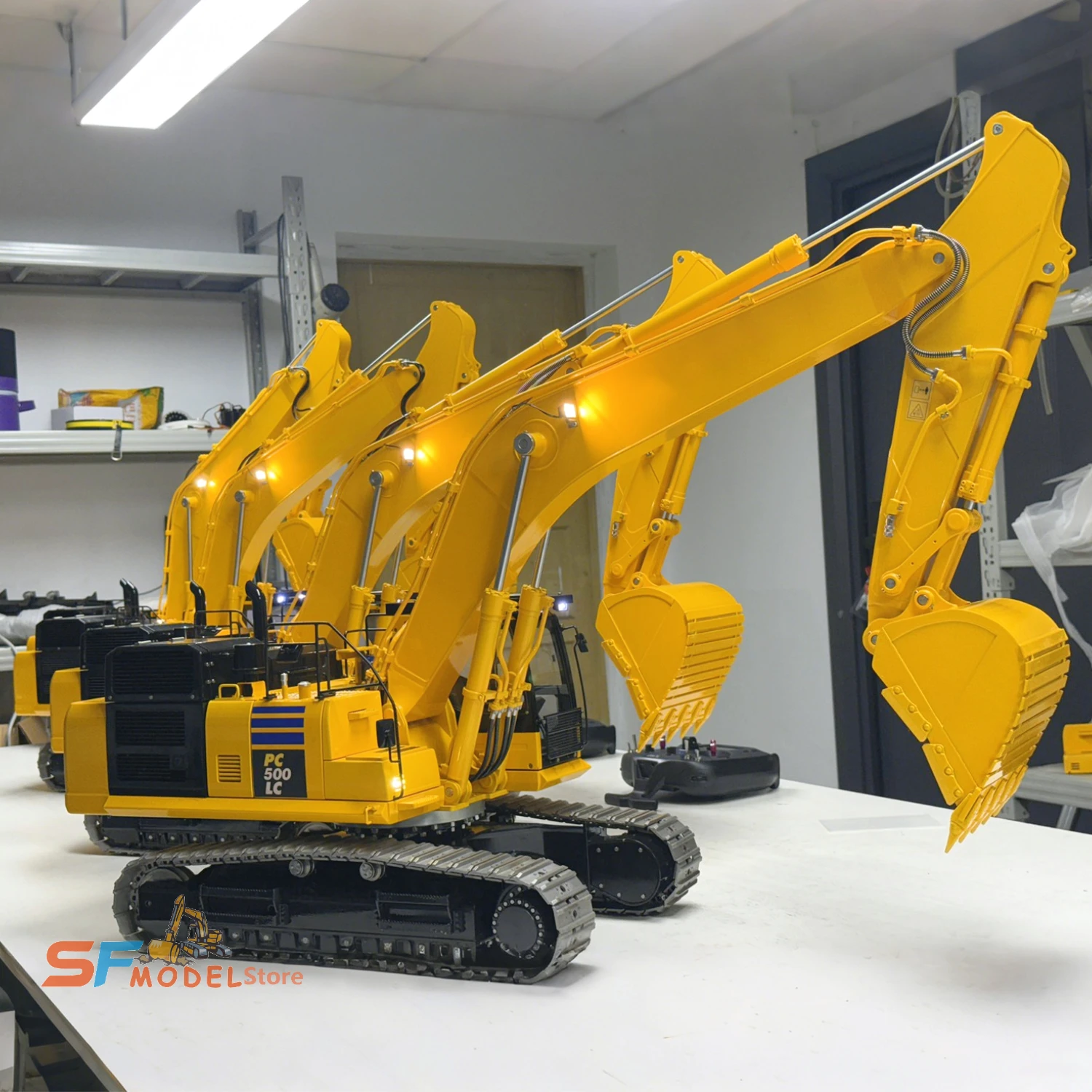 PC500 Hydraulic RC Excavator 1/12 Metal RC Crawler Excavator Model RTR Heavy Engineering Machinery Remote Control Car Boy Toy